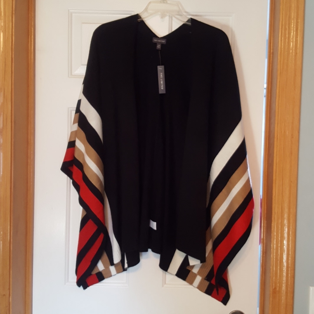NWT The Limited open front poncho